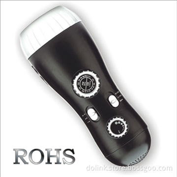 Crank Dynamo LED Flashlights / AM / FM / Radio/Mobile Phone Charger